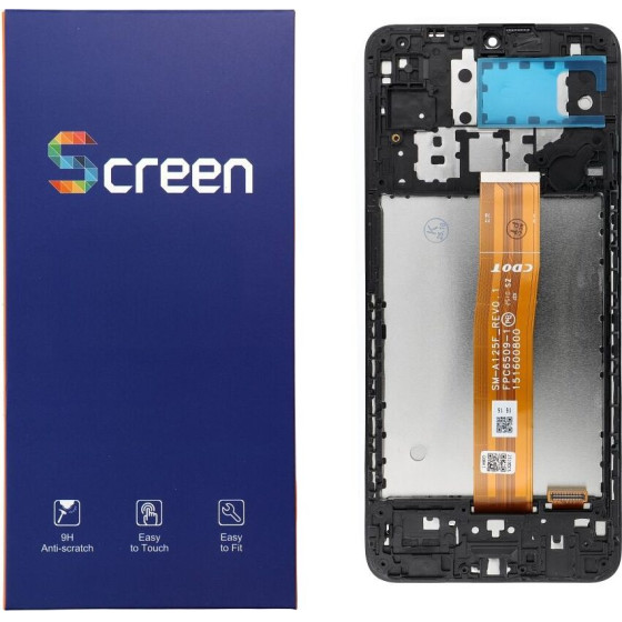 OG Lcd Display For Samsung A12 A125F/U/W/M Oem With frame
