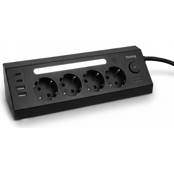 Huslog Vertical Power Strip With LED
