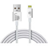 Lime Successories Lime Lightning To Usb 3A ��������-Data Durable Braided 1m LBUL01 White BULK
