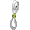 Lime Successories Lime Lightning To Usb 3A ��������-Data Durable Braided 1m LBUL01 White BULK
