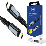3MK - Data Cable Hyper N-Series - Thunderbolt 4, 48V/5A, 40Gb/s, 240W, 8K@60Hz, 1m - Black