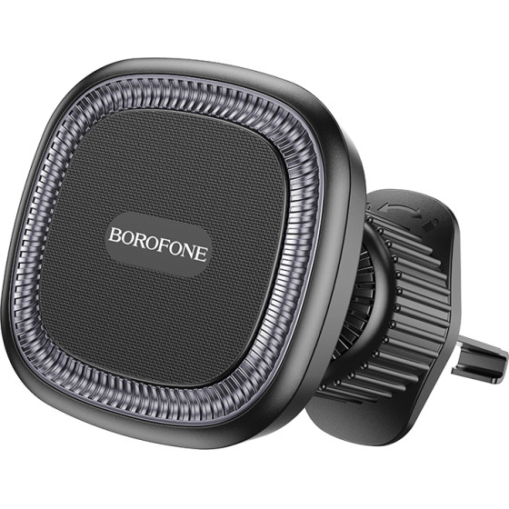 Borofone - Car Holder Ice - Magnetic, For Air Vent, 360� Adjust - Black Gray - (BH96)