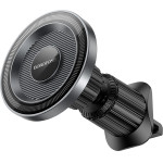 Borofone - Car Holder Profit - Magnetic, For Air Vent, 360� Adjust, 4.5-7 Inch Phones - Black / Gray - (BH122)