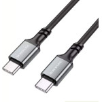Borofone - Data Cable (BX83) - Type-C To Type-C, Silicone, Universal, 60W, 1m - Black