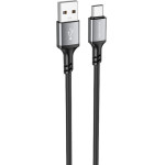 Borofone - Data Cable (BX83) - Usb To Type-C, Silicone, Universal, 3A, 1m - Black