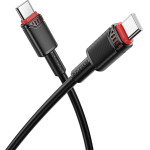 Borofone - Data Cable Beneficio Series (BX110) - Premium Line, Type-C To Type-C, High-quality, Fast Charging, 60W, 1m - Black
