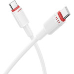 Borofone - Data Cable Beneficio Series (BX110) - Premium Line, Type-C To Type-C, High-quality, Fast Charging, 60W, 1m - White