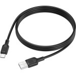 Borofone - Data Cable Lenny Series (BX113) - Usb To Type-C, Silicone, 3A, 1m - Black