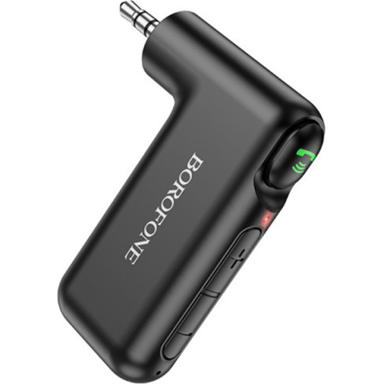 Borofone - Wireless Audio Receiver Wideway - Bluetooth 5.0 Adapter, 150mAh, Jack 3.5mm - Black - (BC35)