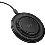 Borofone - Wireless Charger Crown (BQ40) - Type-C Cable Included, 15W, Fast Charging, Abs + PC, 9V/2A - Black