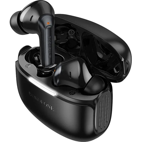 Borofone - Wireless Earbuds Peaceful (FQ9 Plus) - Bluetooth V5.4, Anc + Enc Technologies, 300mAh, Touch Control - Black