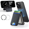 ESR - Classic Magnetic Wallet Stand - With Magnetic Ring, Vegan Leather, Adjustable, 3x Card Slots - Black - (3C13210300165)