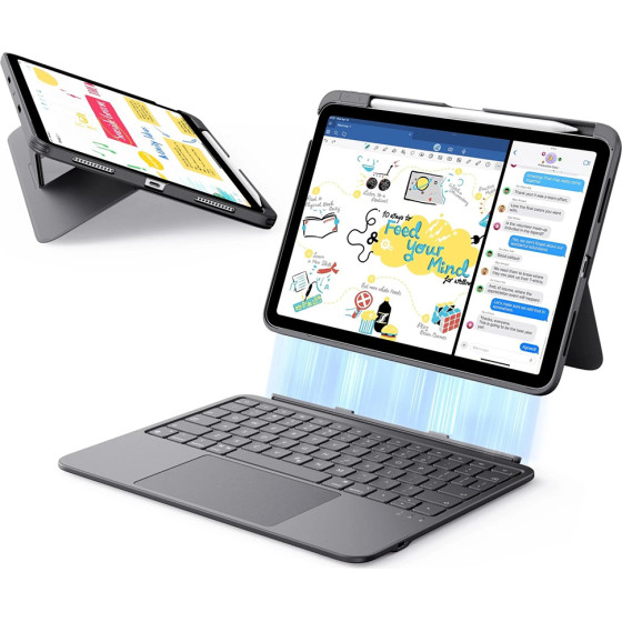 ESR - Flex Keyboard Case - Ipad 10 (2022) 10.9 / 11 (2025) - Dark Gray