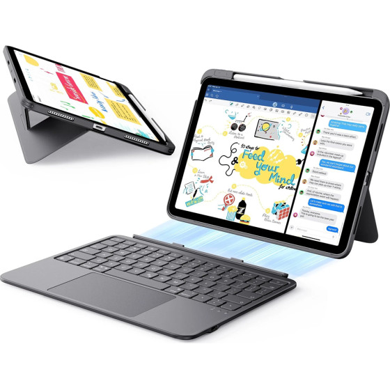 ESR - Flex Keyboard Case - Ipad Air 4 (2020) / Air 5 (2022) / Air 11 (2024) / Air 11 (2025) - Dark Gray