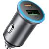 Acefast ��������� ����������� 1xUSB-C 1xUSB-A PD65W QC3.0 ������������ �� ������� ���� - (B15)