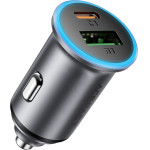 Acefast ��������� ����������� 1xUSB-C 1xUSB-A PD65W QC3.0 ������������ �� ������� ���� - (B15)