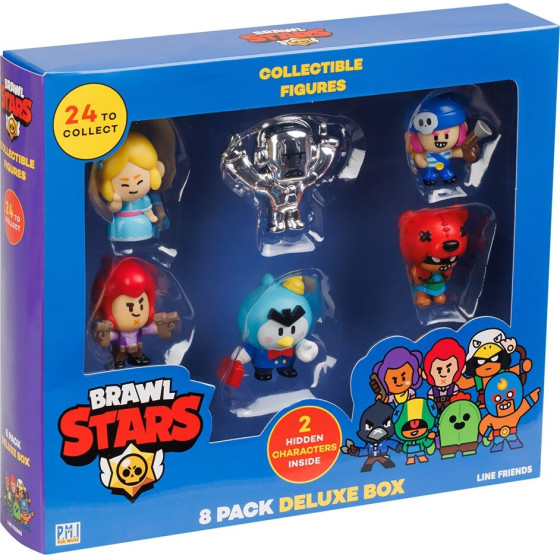 P.M.I. Kids World Brawl Stars S1 Figures - 8 Pack Deluxe Box VER.B - (BRW2070B)