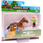 P.M.I. Kids World Minecraft S2 3D WIND-Up Toy - Alex & Horse - (MC1015B)