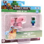 P.M.I. Kids World Minecraft S2 3D WIND-Up Toy - Baby Zombie & Pig - (MC1015D)