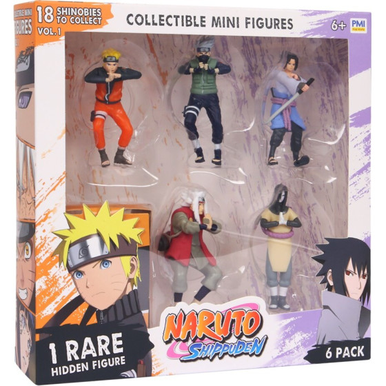P.M.I. Kids World Naruto Shippuden Figures - 6 Pack Deluxe Edition VER. B - (NSH2060B)