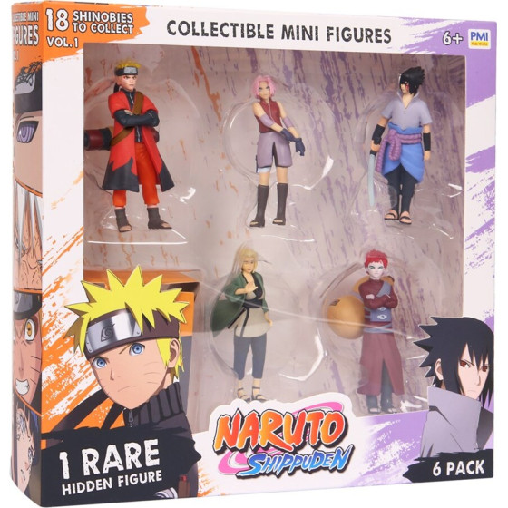 P.M.I. Kids World Naruto Shippuden Figures - 6 Pack Deluxe Edition VER. C - (NSH2060C)