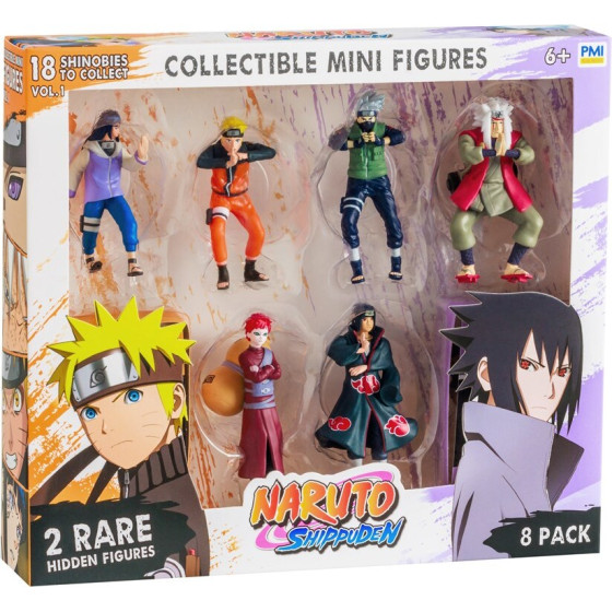 P.M.I. Kids World Naruto Shippuden Figures - 8 Pack Deluxe Edition VER. A - (NSH2070A)