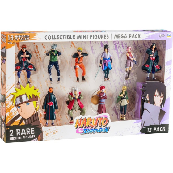 P.M.I. Kids World Naruto Shippuden Figures -12 Pack Deluxe Edition VER. A - (NSH2080A)