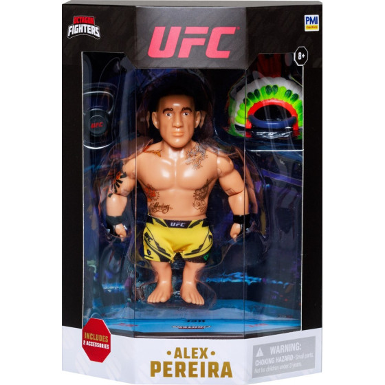 P.M.I. Kids World Ufc Octagon Fighters S1 Action Figure 11 Cm - Alex Pereira - (UFC6010B)