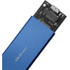 QOLTEC Enclosure | M.2 Ssd Drive | Sata | NGFF| Usb 3.0 | Super Speed 5Gb/s | 2TB | Blue - (51832)