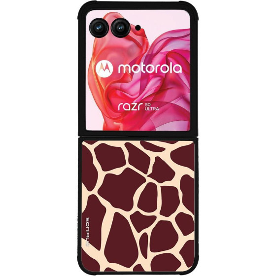 Sonique ���� Animal Print Series ��� Motorola Motorola Razr 50 Ultra Giraffe 03