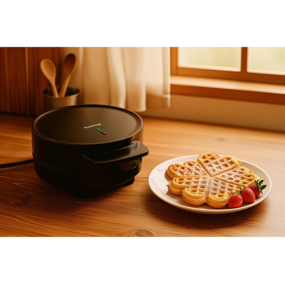 Huslog Round Waffle Maker 1200W