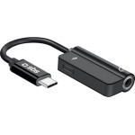 SBS Audio Adapter Type C To Jack 3.5 Black - (TJACKTYCCHARGK)