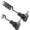 SBS Ekon By Audio Cable Spiral Jack 3.5 To Jack 3.5 0.75m Black - (JACK90SPIR075)