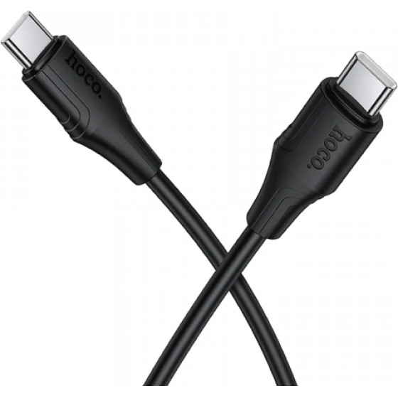 Hoco USB-C To USB-C Cable X124, 60W, 3A, 1m, Black