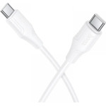 Hoco USB-C To USB-C Cable X124, 60W, 3A, 1m, White