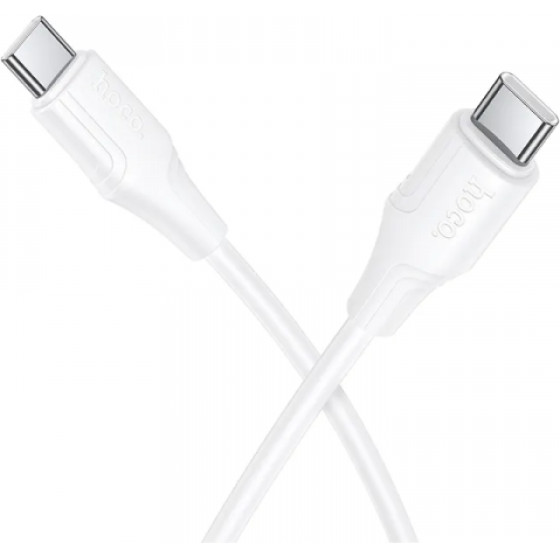 Hoco USB-C To USB-C Cable X124, 60W, 3A, 1m, White