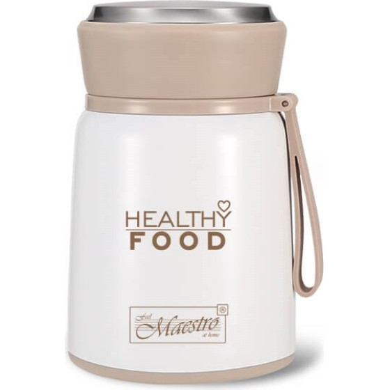MAESTRO Dinner Thermos 530 Ml White - (MR-1646-53)