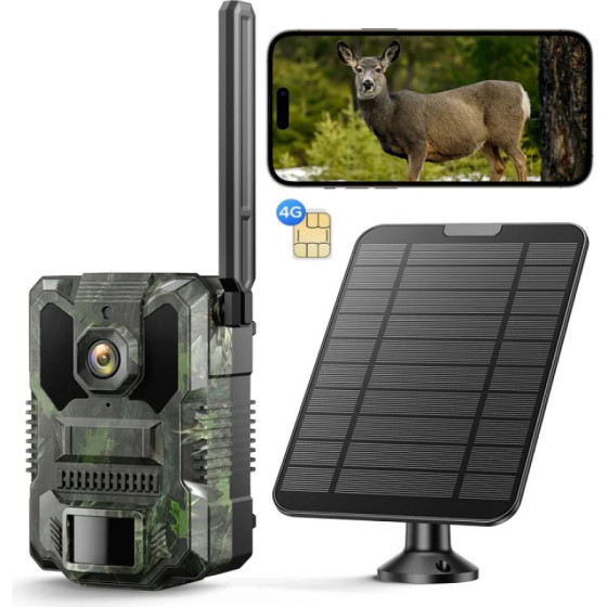 CamPark TC36 4G Trail Camera �� Live Video 2.5K, ������ �����, ��������� ���� & ��������� ������� (Sim ������������/IP66/10x Zoom) - (04959)