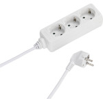 Vivanco 3WAy (3 X Schuko) ��������� 1.4m White - (VVELSTR3SCHW)