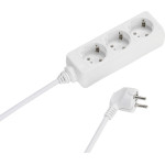Vivanco 3WAy (3 X Schuko) ��������� 1.4m White - (VVELSTR3SCHWP)