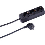 Vivanco 3WAy (3 X Schuko) ��������� 5m Black - (VVELSTR3USCHK)