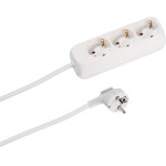 Vivanco 3WAy (3 X Schuko) ��������� 5m White - (VVELSTR3USCHW)