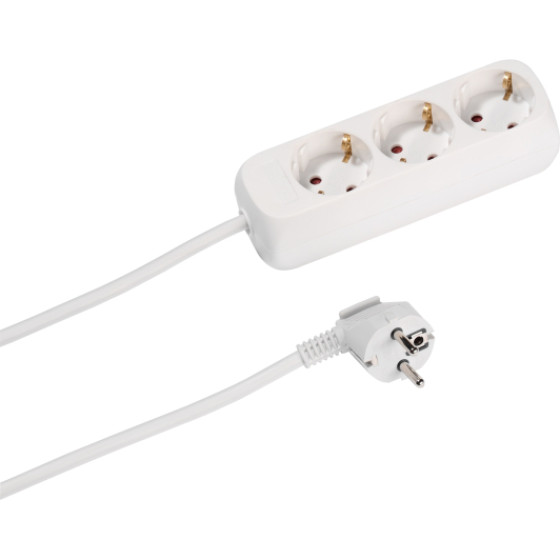 Vivanco 3WAy (3 X Schuko) ��������� 5m White - (VVELSTR3USCHW)