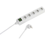 Vivanco 5WAy (5XSchuko) ��������� With Switch 1.4m White - (VVELSTR5SCHW2)