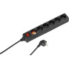 Vivanco 6WAy ��������� Switch 1.4m Black - (VVELSTR6SCHSWK)