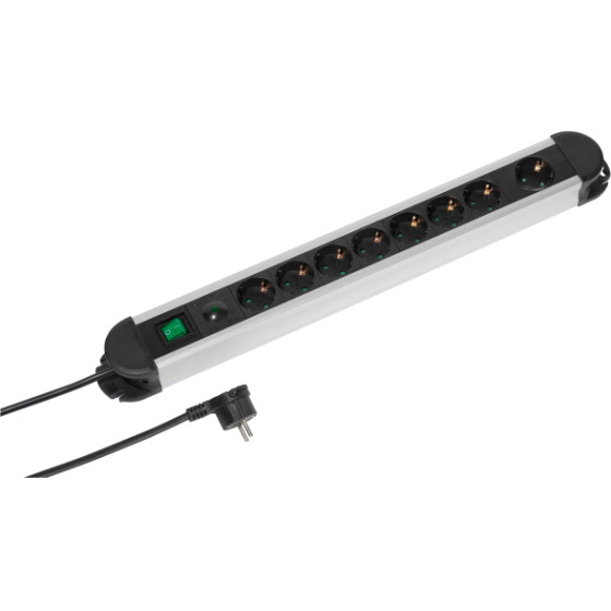 Vivanco 8WAy (8XSchuko) ��������� 2m Black - (VELSTR8SCHSWPK)