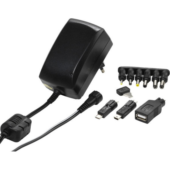 Vivanco AC/Dc Charger Universal 2250mA Black - (VVITADAPT27WUN)