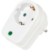 Vivanco Adapter Schuko With Surge Protection - (VVELPROSCHW)