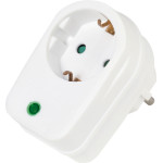 Vivanco Adapter Schuko With Surge Protection - (VVELPROSCHW)