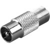 Vivanco Aerial Coax Plug To Socket Adapter - (VVSATADAPTFFAN)